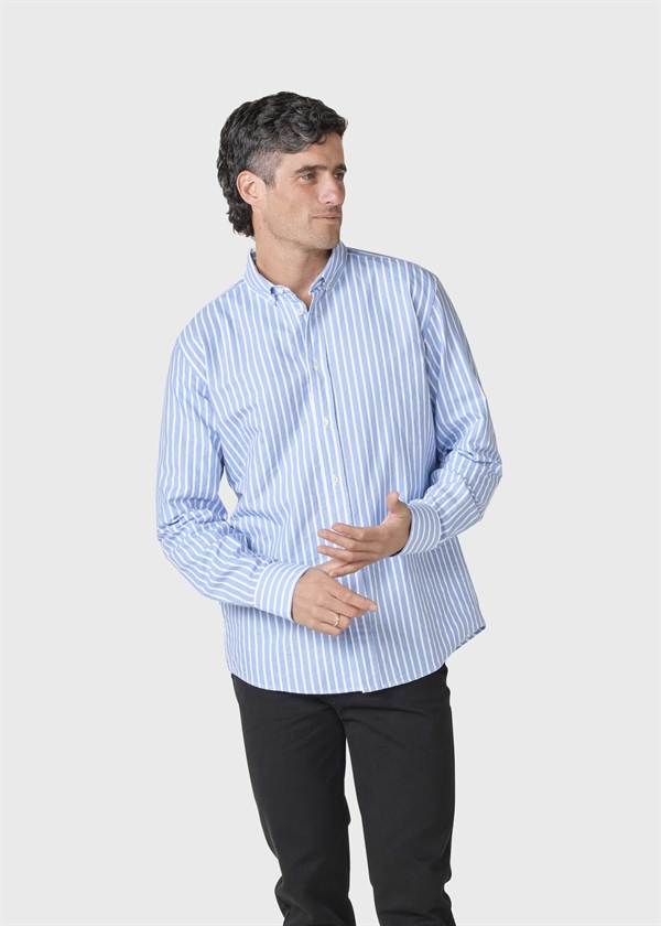 Klitmøller Collective Donald Shirt - Ocean/Cream